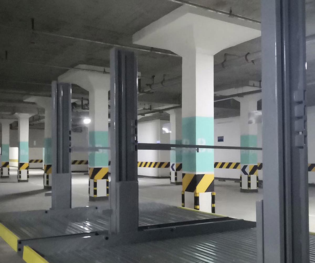 禮縣二層升降橫移式機械式停車設備拆除