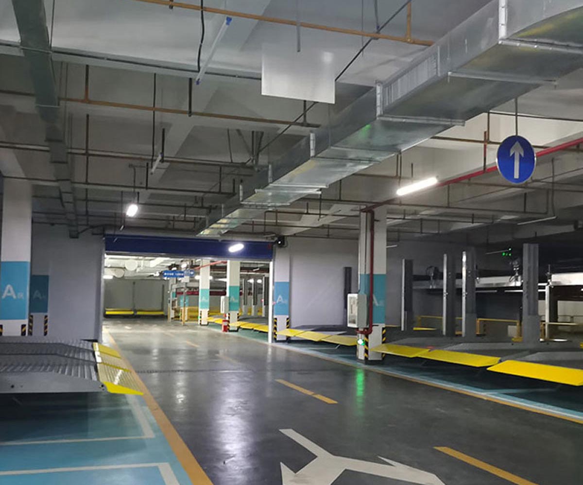 三層升降橫移式停車設備收購