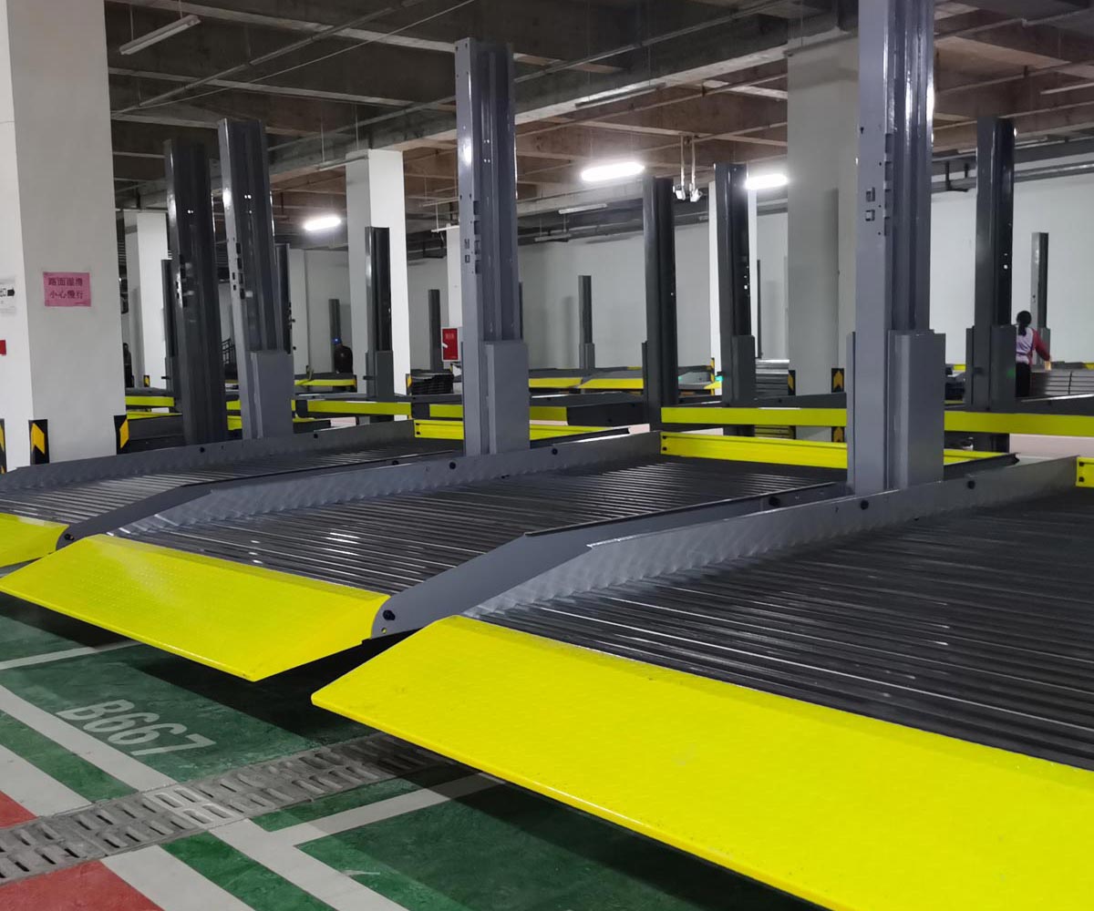雁塔兩層升降立體車庫停車設(shè)備租用