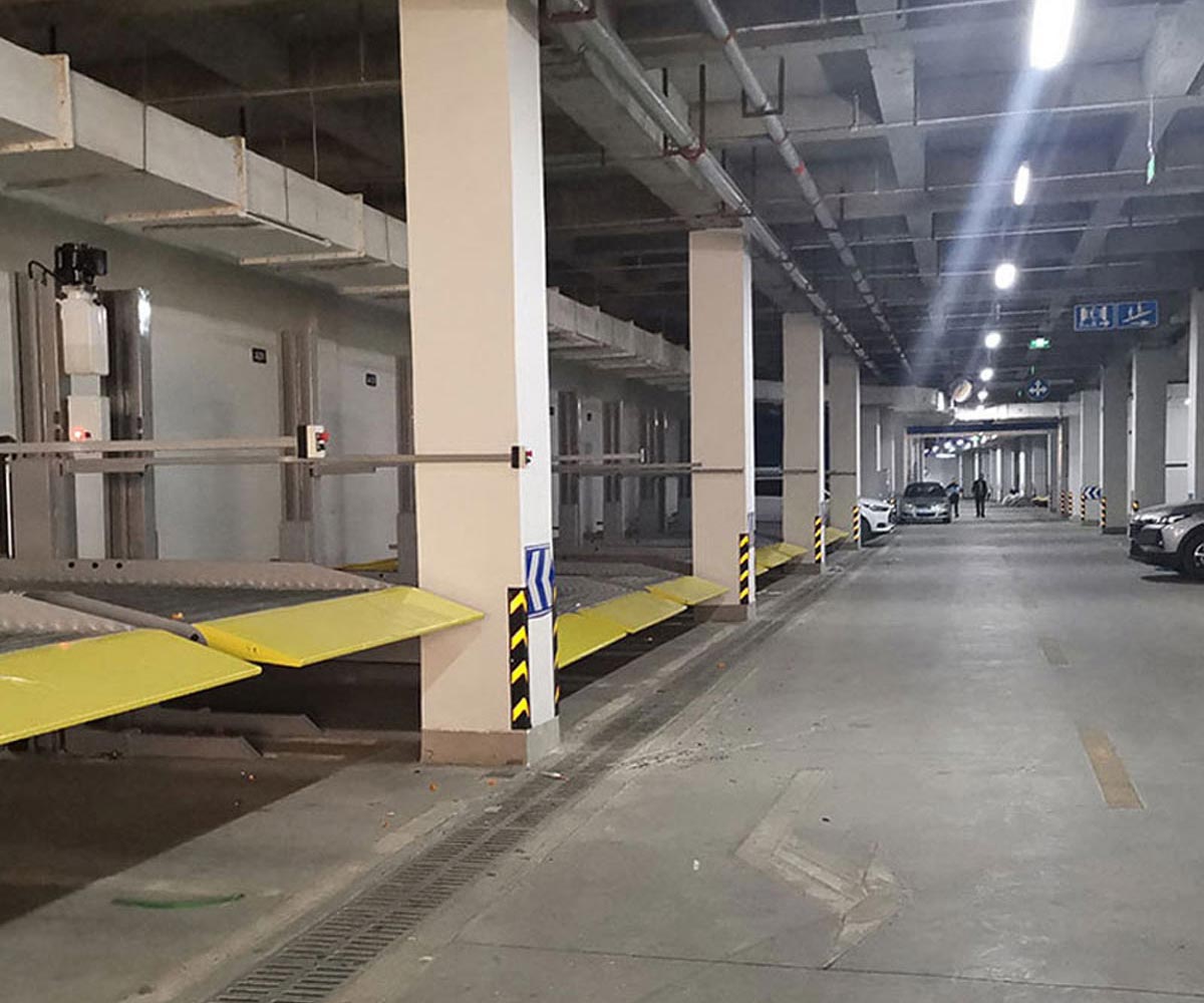 七里河兩層升降橫移式停車立體車庫二手
