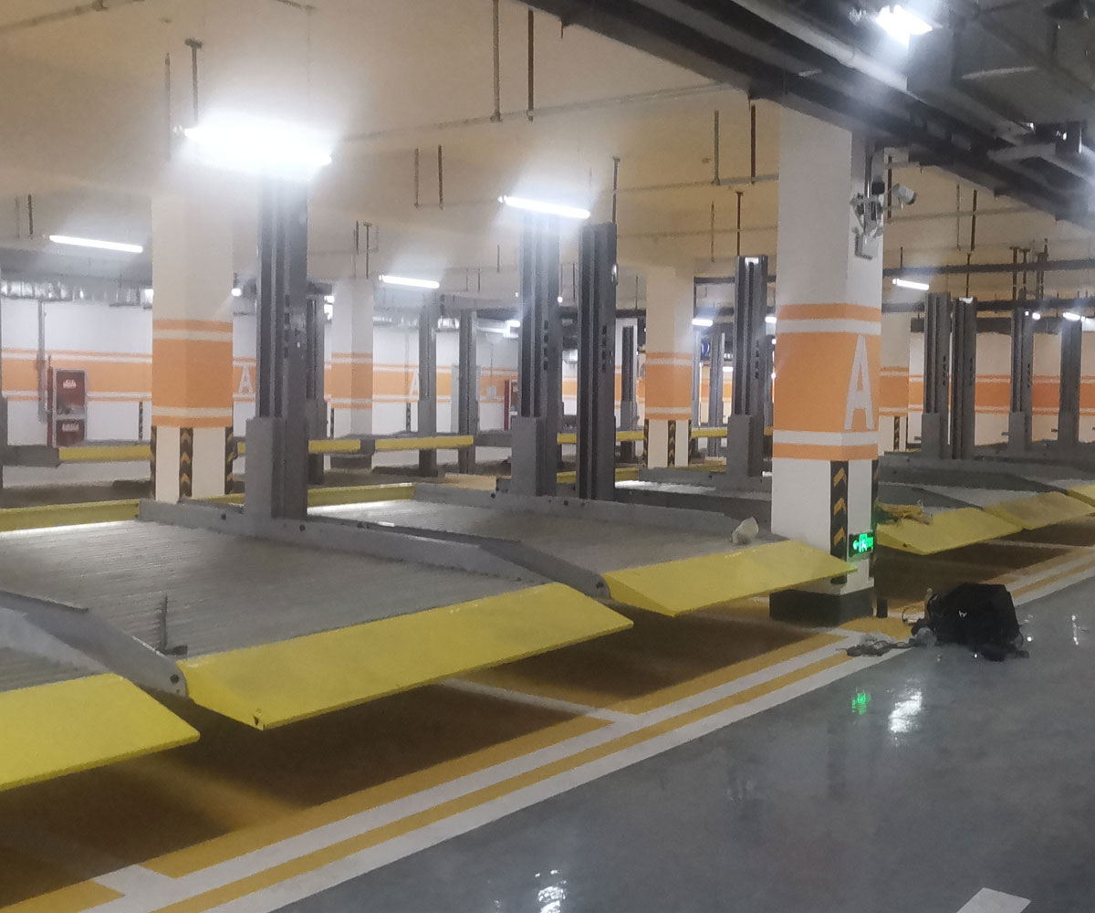 甘南PSH五層升降橫移類停車設備（負一正四地坑式）技術參數