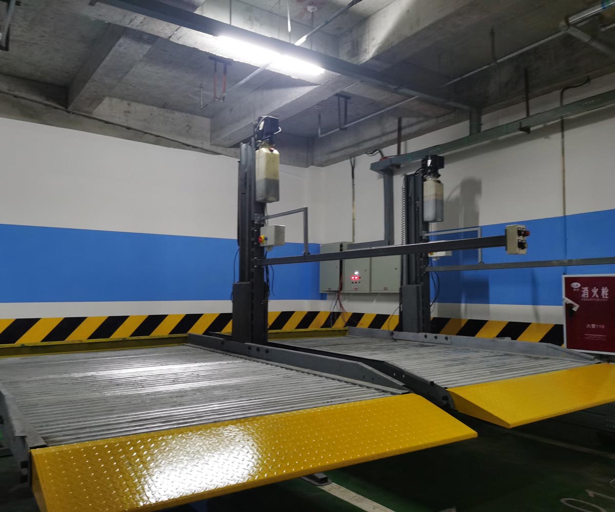 2層簡易升降機械車庫