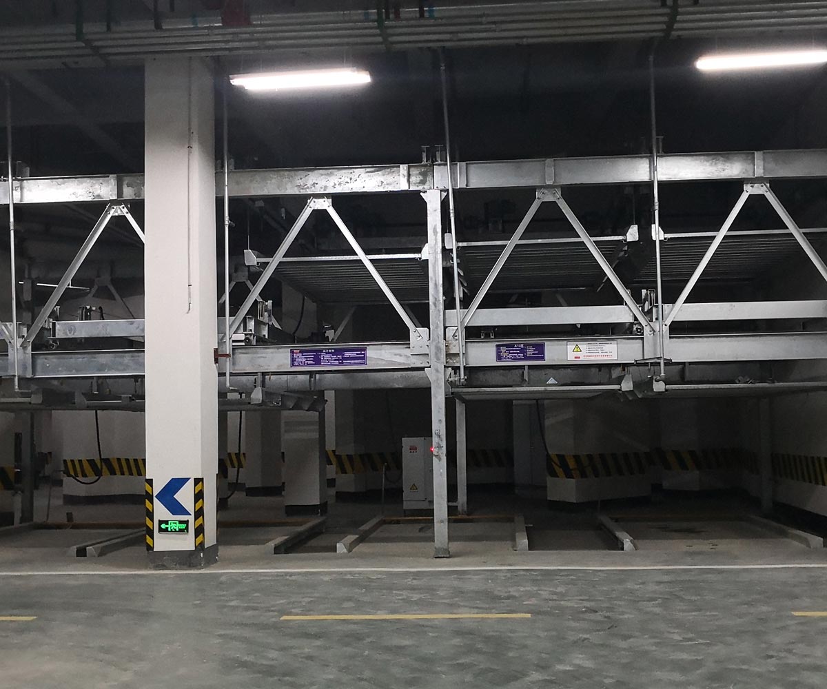 略陽二層升降橫移式自動立體停車庫